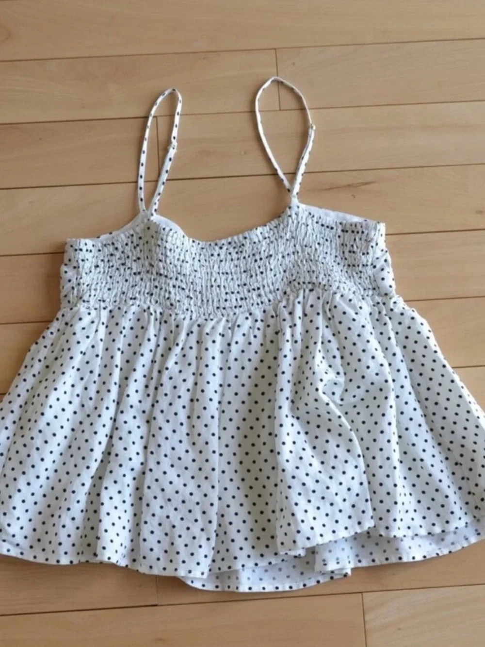 Kate Spade x Target mini polka dot linen baby doll tank with matching shorts